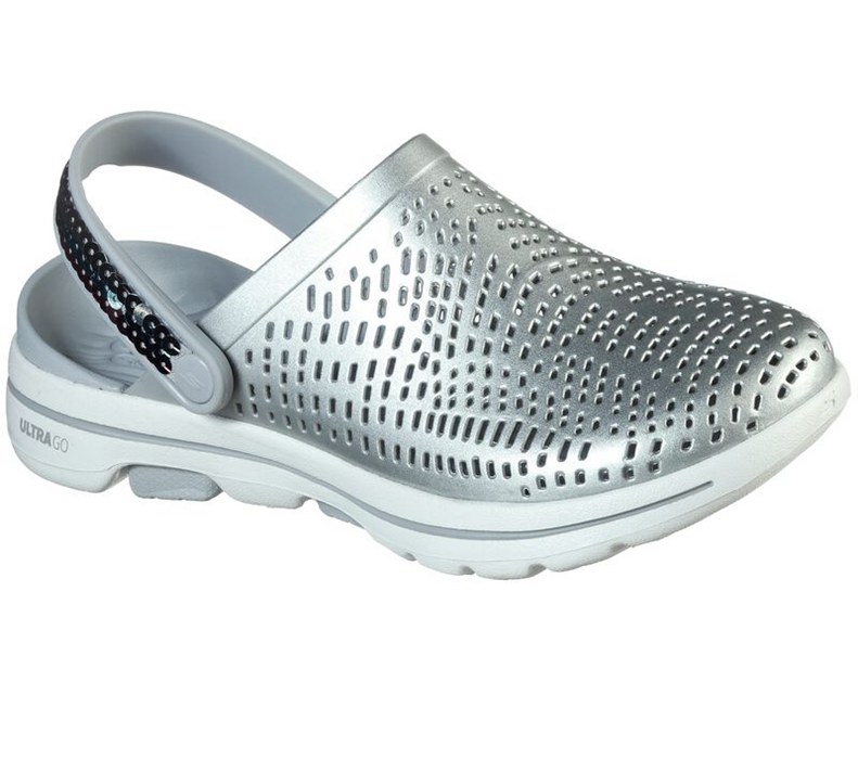 Skechers Dam Silver Sandaler - Cali Gear: Gowalk 5 - Elegance - Sverige (ENGSZ-7016)